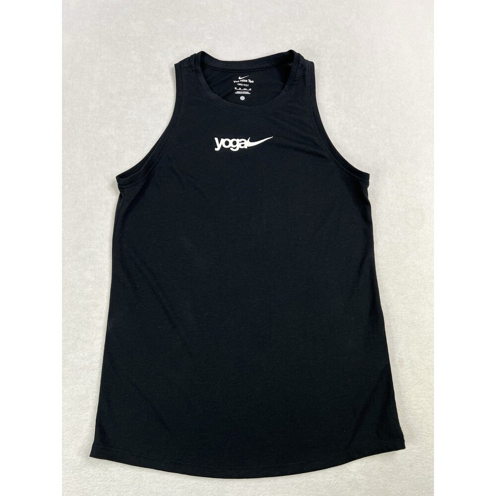 Nike Sleeveless Tank Top Yoga T Shirt Women’s Size XS Black Gym Fitness Athletic